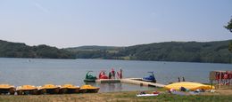 waterfietsen op het Lac du Laouzas