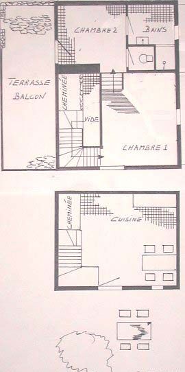 Plattegrond gite Nages Lac du Laouzas France