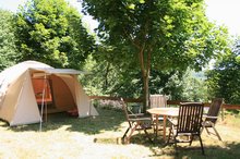 Rent a tent in France. Holidays at Domaine LaCanal small family campsite with equipped tents